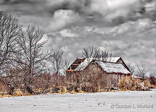 Two Old Barns_DSCF5916.jpg - Photographed near Perth, Ontario, Canada.